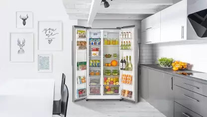 Midea 584 L Frost Free Side by Side Refrigerator (Stainless Steel Finish, MRFS5920SSLF)(OPEN BOX) Midea 584 L Frost Free Side by Side Refrigerator (Stainless Steel Finish, MRFS5920SSLF)(OPEN BOX)